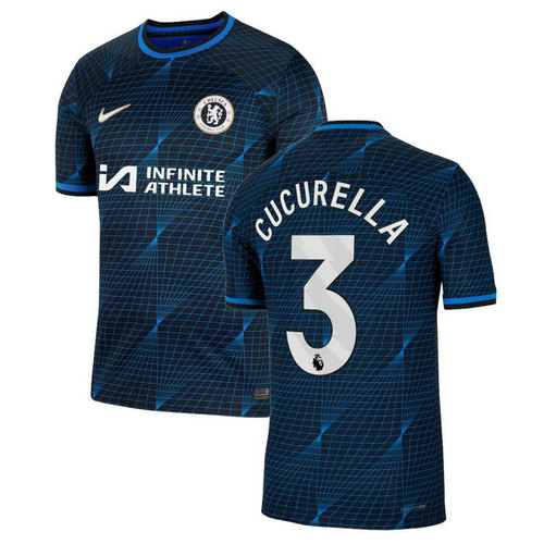 maglia cucurella 3 chelsea seconda 2023-2024 uomo