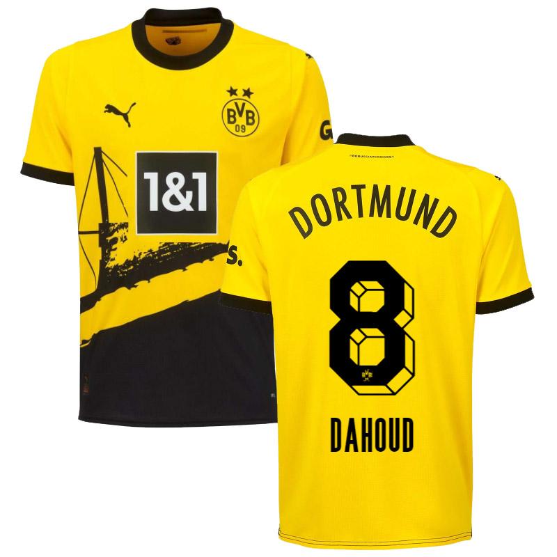 maglia dahoud 8 borussia dortmund prima 2023-2024 uomo