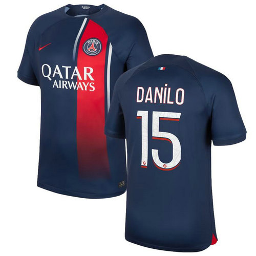 maglia danilo 15 paris saint germain prima 2023-2024 uomo