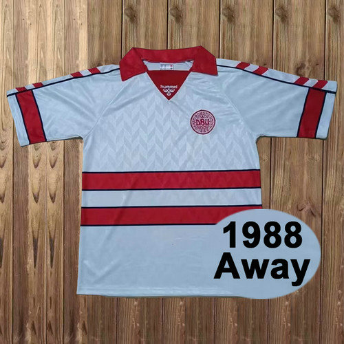 maglia danimarca seconda 1988 uomo