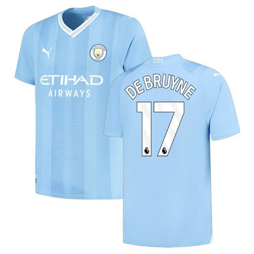 maglia de bruyne 17 manchester city prima 2023-2024 uomo