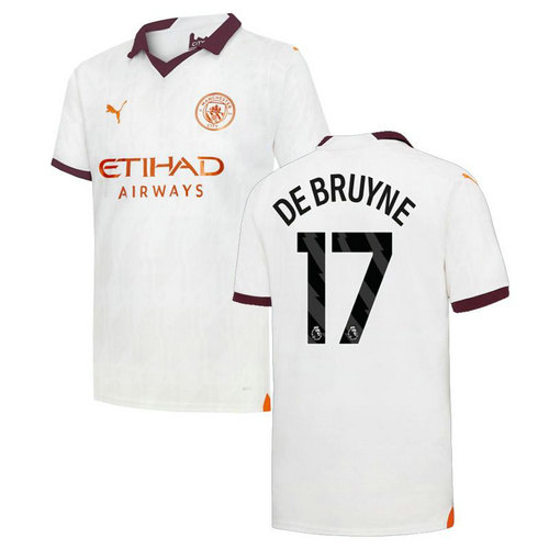 maglia de_bruyne 17 manchester city seconda 2023-2024 uomo