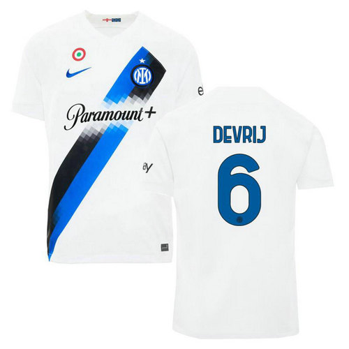 maglia devrij 6 inter milan seconda 2023-2024 uomo