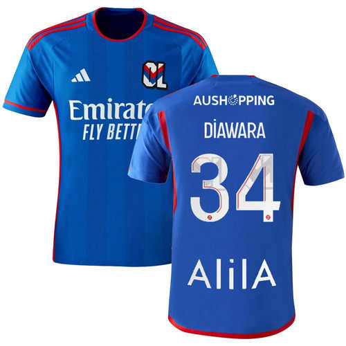 maglia diawara 34 olympique lyon terza 2023-2024 uomo