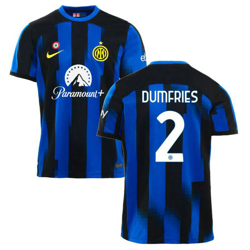 maglia dumfries 2 inter milan prima 2023-2024 uomo