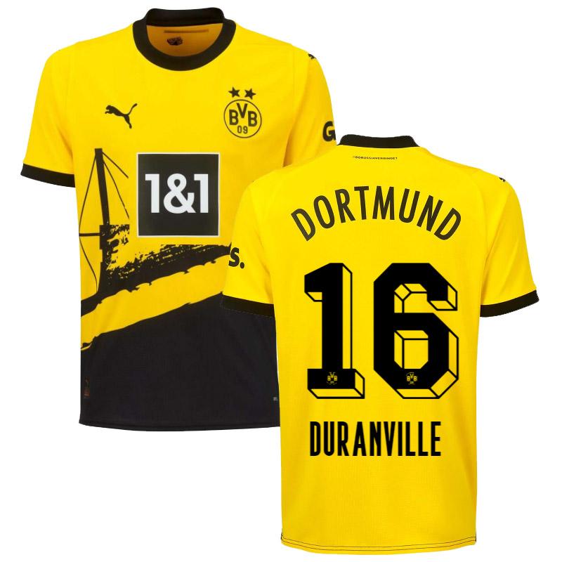 maglia duranville 16 borussia dortmund prima 2023-2024 uomo