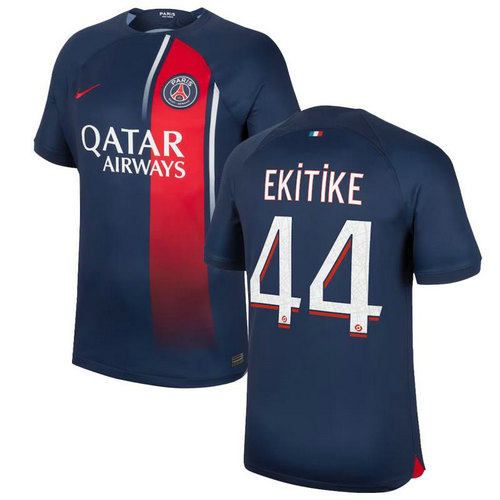 maglia ekitike 44 paris saint germain prima 2023-2024 uomo