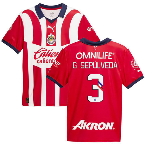 maglia g.sepulveda 3 chivas usa prima 2023-2024 uomo