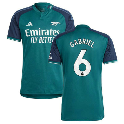 maglia gabriel 6 arsenal terza 2023-2024 uomo