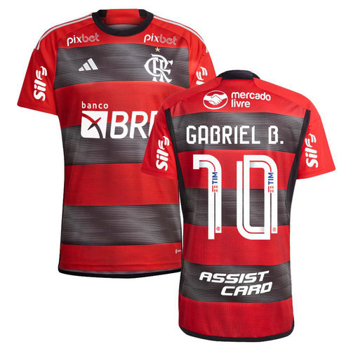 maglia gabriel b 10 flamengo prima 2023-2024 uomo