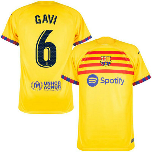 maglia gavi 6 barcellona 4th 2022-2023 a poco prezzo uomo