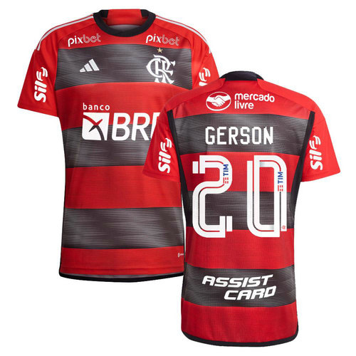 maglia gerson 20 flamengo prima 2023-2024 uomo