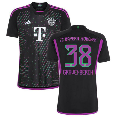 maglia gravenberch 38 bayern münchen seconda 2023-2024 uomo