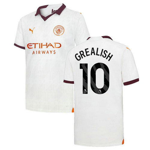 maglia grealish 10 manchester city seconda 2023-2024 uomo