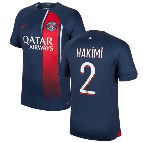 maglia hakimi 2 paris saint germain prima 2023-2024 uomo