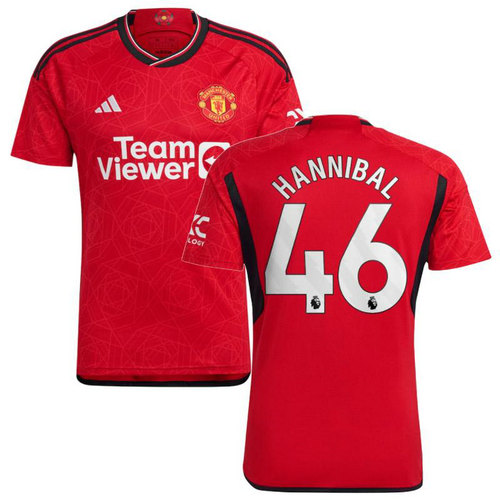 maglia hannibal 46 manchester united prima 2023-2024 uomo