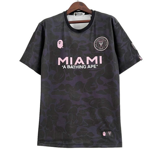 maglia inter miami cf bathing ape 2023-2024 nero uomo