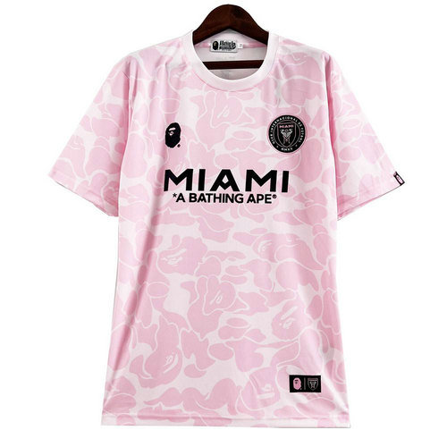 maglia inter miami cf bathing ape 2023-2024 rosa uomo