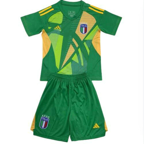 maglia italia portiere 2024-2025 verde bambino