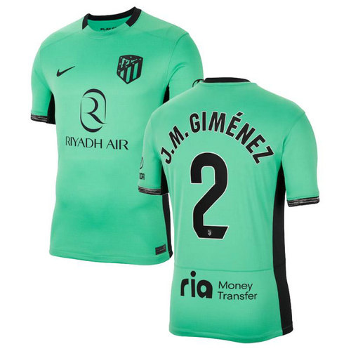 maglia j.m. gimenez 2 atlético madrid terza 2023-2024 uomo