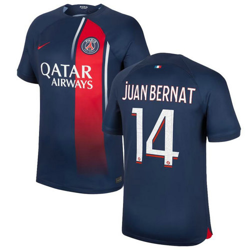 maglia juan bernat 14 paris saint germain prima 2023-2024 uomo