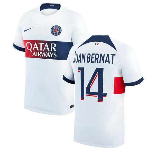 maglia juan bernat 14 paris saint germain seconda 2023-2024 uomo