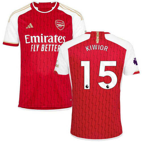 maglia kiwior 15 arsenal prima 2023-2024 uomo