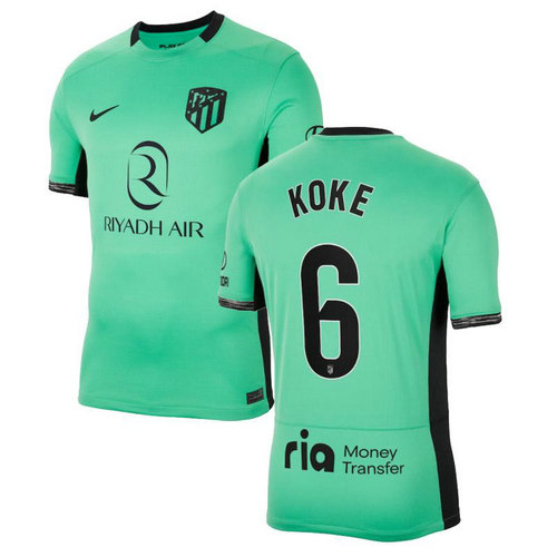 maglia koke 6 atlético madrid terza 2023-2024 uomo