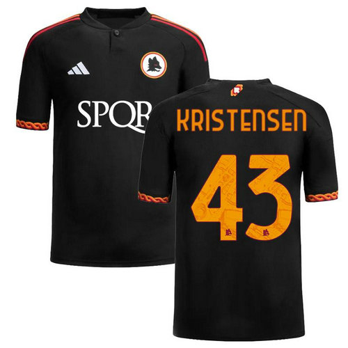 maglia kristensen 43 as roma terza 2023-2024 uomo