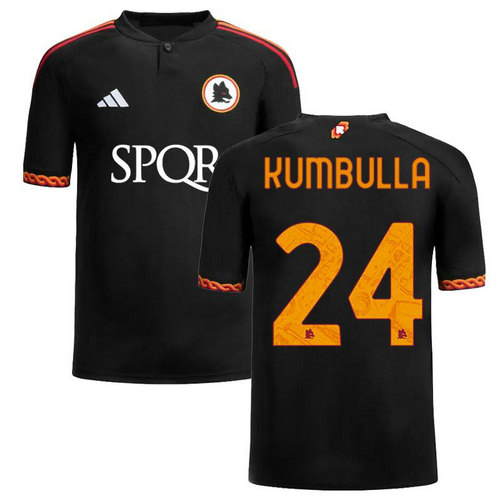 maglia kumbulla 24 as roma terza 2023-2024 uomo