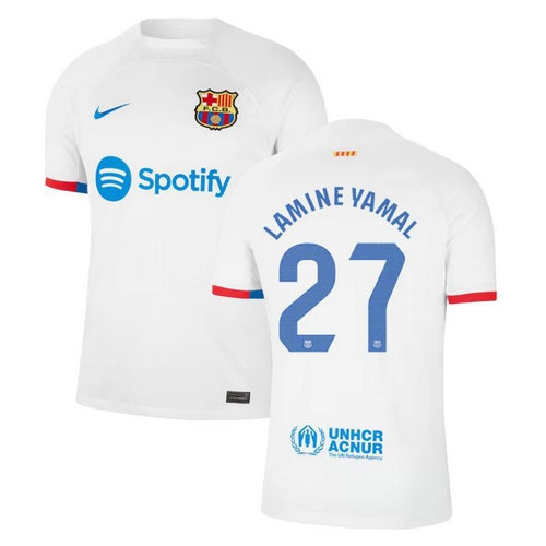 maglia lamine yamal 27 barcellona seconda 2023-2024 uomo