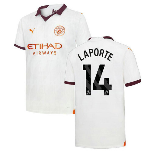 maglia laporte 14 manchester city seconda 2023-2024 uomo