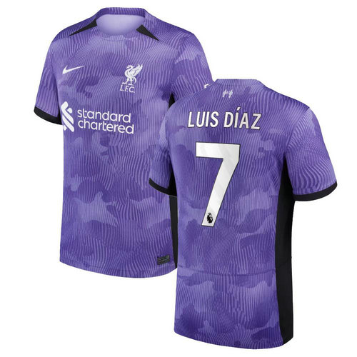 maglia luis_diaz 7 liverpool terza 2023-2024 uomo