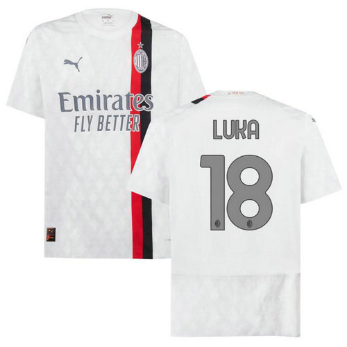 maglia luka 18 ac milan seconda 2023-2024 uomo