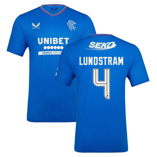 maglia lundstram 4 glasgow rangers prima 2023-2024 uomo