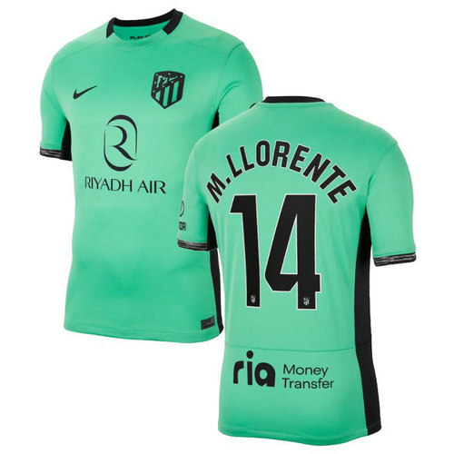 maglia m. llorente 14 atlético madrid terza 2023-2024 uomo