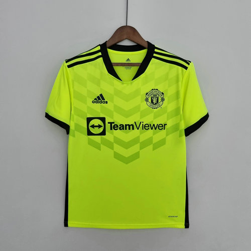 maglia manchester united verde fluorescente 2022-2023 uomo