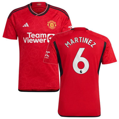 maglia martinez 6 manchester united prima 2023-2024 uomo