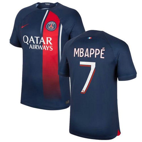 maglia mbappe 7 paris saint germain prima 2023-2024 uomo