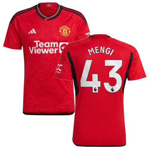 maglia mengi 43 manchester united prima 2023-2024 uomo