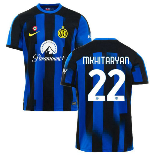 maglia mkhitaryan 22 inter milan prima 2023-2024 uomo