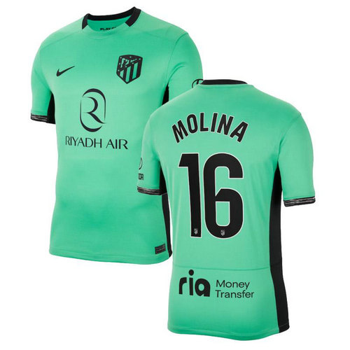 maglia molina 16 atlético madrid terza 2023-2024 uomo