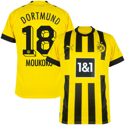 maglia moukoko 18 borussia dortmund prima 2022-2023 a poco prezzo uomo