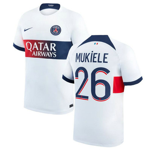 maglia mukiele 26 paris saint germain seconda 2023-2024 uomo