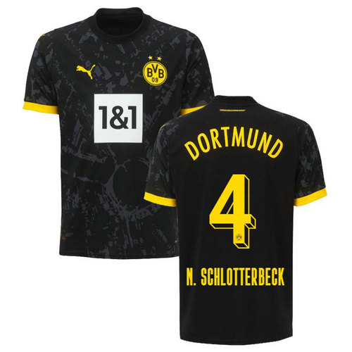 maglia n. schlotterbeck borussia dortmund seconda 2023-2024 uomo