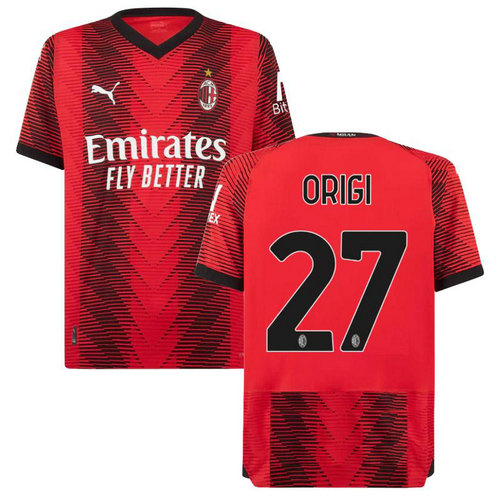 maglia origi 27 ac milan prima 2023-2024 uomo