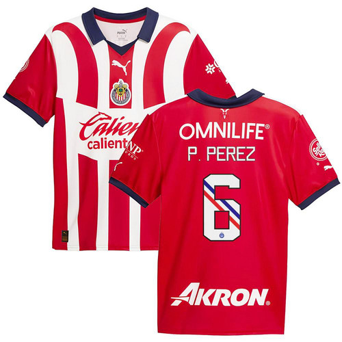 maglia p.perez 6 chivas usa prima 2023-2024 uomo