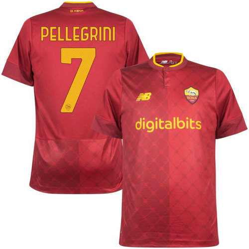 maglia pellegrini 7 as roma prima 2022-2023 a poco prezzo uomo