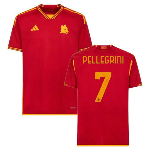 maglia pellegrini 7 as roma prima 2023-2024 uomo