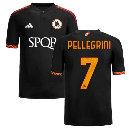 maglia pellegrini 7 as roma terza 2023-2024 uomo